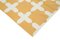 Yellow Pattern Dhurrie Rug, Image 4
