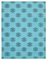 Turquoise Dhurrie Rug, 2000s 1