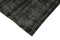 Schwarzer Überfärbter Area Teppich aus Wolle 4