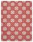 Red Dhurrie Rug, 2000s, Image 1