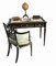 Regency Black Lacquer Desk and Chinese Chair, Set of 2 5