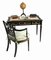 Regency Black Lacquer Desk and Chinese Chair, Set of 2, Image 5