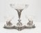 Sheffield Silver Plate and Glass Centrepieces, Set of 2 2