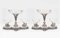 Sheffield Silver Plate and Glass Centrepieces, Set of 2, Image 1