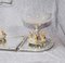 Silver Plate and Glass Epergne Tray 17