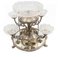 Sheffield Epergne Cut Glass Silver Plate Centrepiece 1