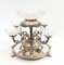 Sheffield Epergne Cut Glass Silver Plate Centrepiece 4