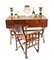 Set of Leather Campaign Desk and Chair 16