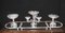 Rococo Sheffield Silver Plate and Crystal Glass Bowls Epergne, Set of 4, Image 2