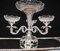 Bols Sheffield Rococo en Argent et Verre de Cristal, Set de 4 3