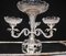 Rococo Sheffield Silver Plate and Crystal Glass Bowls Epergne, Set of 4, Image 3