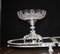 Rococo Sheffield Silver Plate and Crystal Glass Bowls Epergne, Set of 4, Image 4