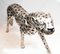 Art Deco Silver Plate & Bronze Cheetah Cat in Statue, Image 8