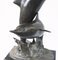 Estatua de delfín vintage de bronce, Imagen 13