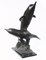 Vintage Bronze Dolphin Statue 2