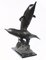 Vintage Bronze Dolphin Statue, Image 2