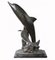 Estatua de delfín vintage de bronce, Imagen 9