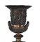 Classical Bronze Campana Urns, Set of 2 4