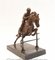 Englische Bronze Steeplechase Horse Jockey Statue - Springreiter 7