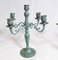 French Bronze Candleholders Verdis Gris, Set of 2, Image 4