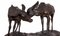 Estatuas de ciervos de bronce vintage, Imagen 6