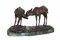 Estatuas de ciervos de bronce vintage, Imagen 2