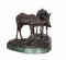 Estatuas de ciervos de bronce vintage, Imagen 4