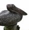 Large Bronze Pelicans Statues, Set of 2 3