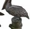 Large Bronze Pelicans Statues, Set of 2 5