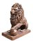 Large Bronze Lion Statues Medici Gatekeeper Lions, Set of 2 6