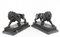 Bronze Lion Statues, Set of 2 8