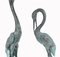 Japanese Bronze Garden Stork and Flamingo, Set of 2 4