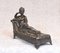 Estatua Femenina Desnuda Reclinada De Bronce Italiana Canova Venus, Imagen 5
