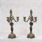 Französische Kerzenhalter aus Bronze, 2er Set 1