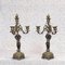 French Bronze Candleholders, Set of 2 1