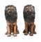 Large Cat Castings Bronze Lion Gatekeeper Statues, Set of 2 1