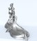Art Nouveau French Pewter Maiden and Birds Epergne, 1920s, Image 7