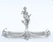 Art Nouveau French Pewter Maiden and Birds Epergne, 1920s 3