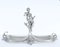 Art Nouveau French Pewter Maiden and Birds Epergne, 1920s, Image 3