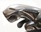 Ornamento Art Deco in bronzo argentato per auto Jaguar, Immagine 9