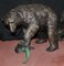 Bronze American Grizzly Bear Fountains Statues Salmon, Set of 2 9