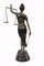 Statue der Gerechtigkeitsstatue aus Bronze mit der Waage Legal Justitia Themis 8