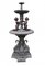 Bronze Cherub Fountain Classical French Verdis Gris Swan Tiered Base 1