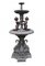 Bronze Cherub Fountain Classical French Verdis Gris Swan Tiered Base 2