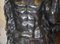 Large Bronze Atlas Male Figurines, Set of 2 10