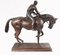 Big French Bronze Horse and Jockey Sculpture by Mene 10