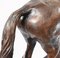 Große französische Pferde- und Jockey-Skulptur aus Bronze von Mene 12
