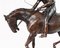 Große französische Pferde- und Jockey-Skulptur aus Bronze von Mene 2