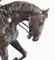 Escultura francesa grande de caballo y jinete de Mene, Imagen 8