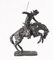 Statua in bronzo di Bronco Buster, cavallo Remington e cowboy, Immagine 2